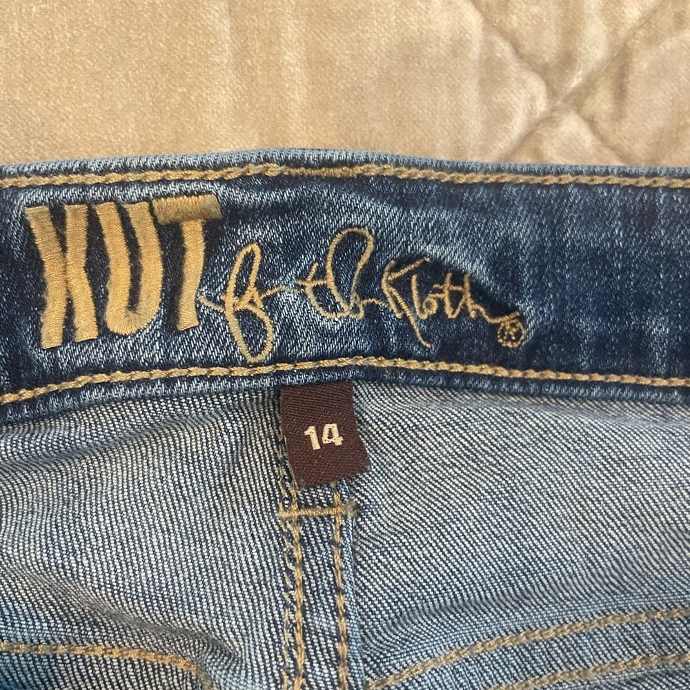 Kut from the Kloth Denim with Gold Stitching